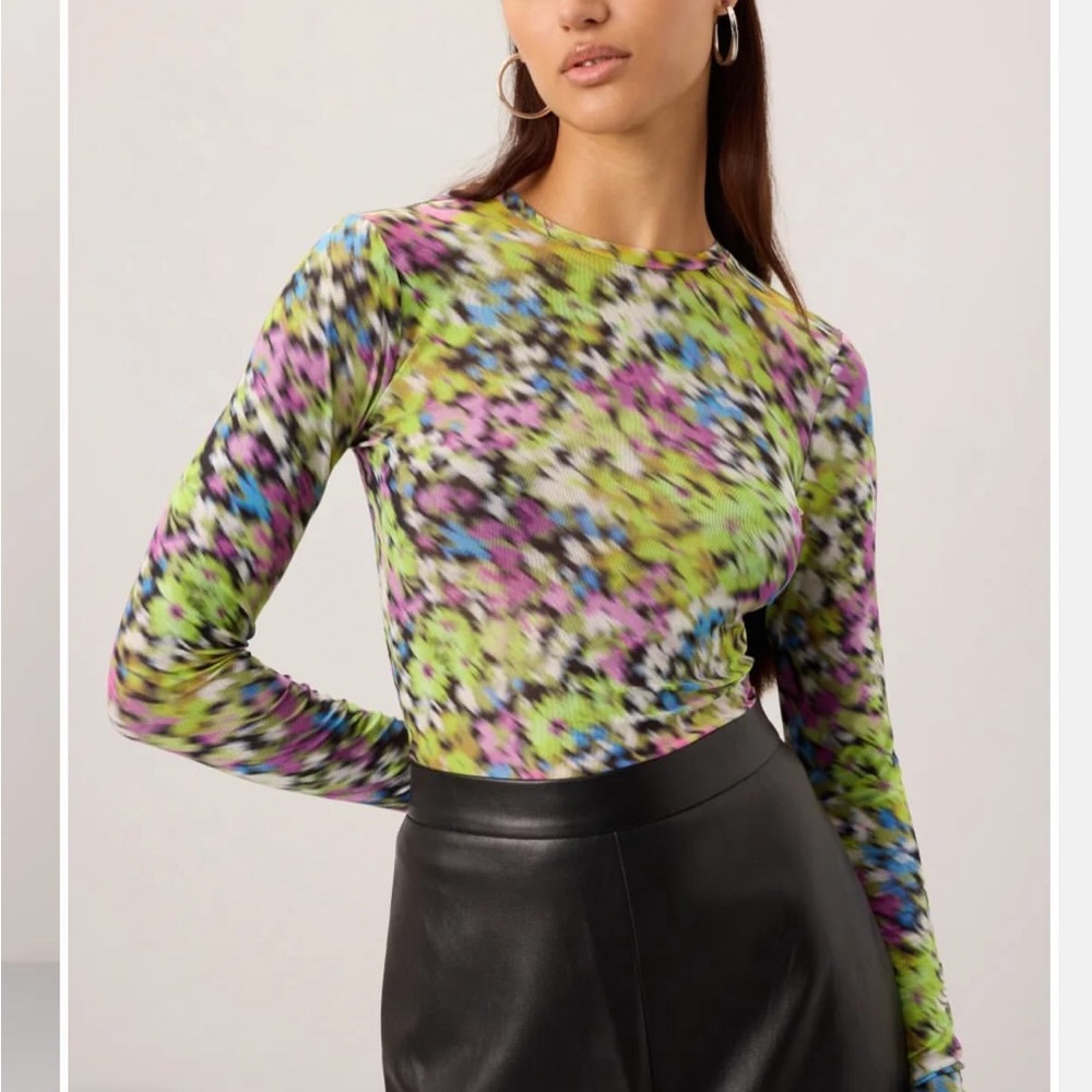 AFRM Long Sleeve Kaylee Crewneck Top